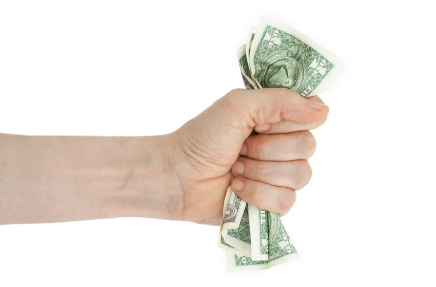 An image of someone paying HOA dues.